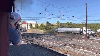 Strasburg Railroad amp Amtrak at Leaman Place [upl. by Gisser]