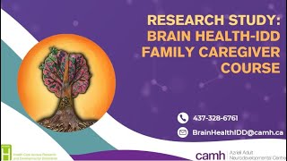 Brain HealthIDD Family Caregiver Course Recruitment Video [upl. by Manbahs958]