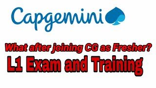 Capgemini L1 Exam  What after joining Capgemini  Capgemini [upl. by Ashwin822]