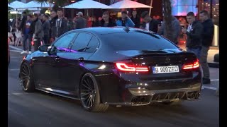 BMW M5 F90 with FI EXHAUST Crazy Sounds  Revs and Accelerations [upl. by Voccola]