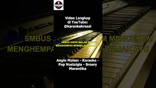 Angin Malam  Karaoke  Pop Nostalgia  Broery Marantika shorts [upl. by Peery]