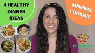 4 Healthy Dinners Minimal Cooking  Easy Meal Prep and Healthy Recipes for a Balanced Lifestyle [upl. by Gnanmos]