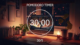 305 Pomodoro Timer  Lofi Deep Focus StudyWork Concentration chill lofi hip hop beats [upl. by Blackmore]