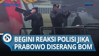 Kejutan Aksi Robot Polisi Beraksi Lindungi Jokowi Hingga Prabowo Dari Ancaman Ledakan Bom [upl. by Airrat36]