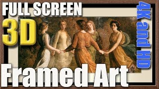 Framed Art Paintings Screen Saver in 3D for 4K and HD [upl. by Shama]