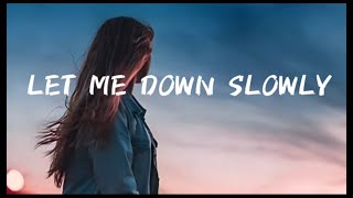 Alec Benjamin  Let Me Down Slowly Lyrics [upl. by Clorinda]