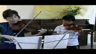 Violin Lesson  Handel Demo  Duet [upl. by Yralih]