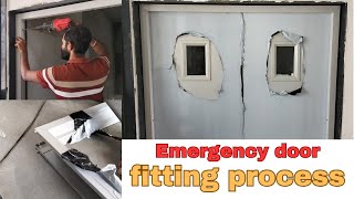 Emergency fire door installation process  Emergency दरवाजा कैसे लगाएं [upl. by Garretson]