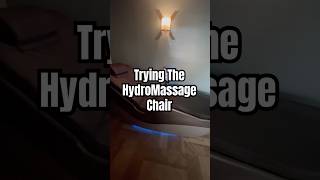 Trying The HydroMassage Chair For The First Time massage recovery wellness massagechair [upl. by Klement]