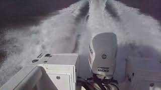 2003 Aquasport 215 Explorer sea trial 442024 [upl. by Neerak]