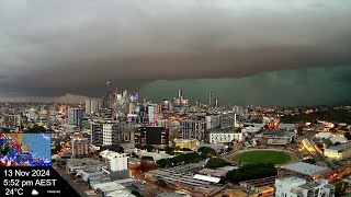 Brisbane Weather 13 Nov 2024 Time Lapse [upl. by Imnubulo]