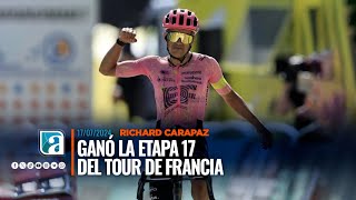 Richard Carapaz hace historia en el Tour de Francia [upl. by Leraj]