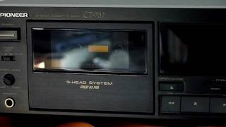 Pioneer CT737 HiFi tape deck 1989 model not a Mark II  720p [upl. by Chari]