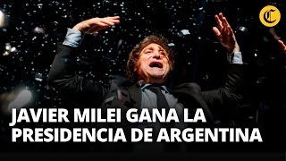 🇦🇷JAVIER MILEI es elegido como el NUEVO PRESIDENTE DE ARGENTINA con el 5595 de votos El Comercio [upl. by Mayyahk]