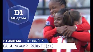 J9  EA Guingamp  Paris FC 20 le résumé  D1 ARKEMA 20192020 [upl. by Llejk]