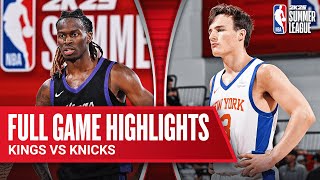 KINGS vs KNICKS  NBA SUMMER LEAGUE  FULL GAME HIGHLIGHTS [upl. by Iris]