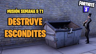 Desafío Fortnite destruye escondites [upl. by Ebsen]