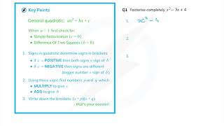 Factorising Quadratics  Simple [upl. by Nuhs]