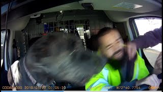 Video shows Meriden officer punch person in the face during road rage incident [upl. by Ecniv]