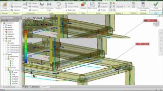 Autodesk Inventor Frame Generator amp Analysis [upl. by Lowry]