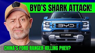 BYD Shark Ozfirst PHEV dualcab ute Potential Ranger killer  Auto Expert John Cadogan [upl. by Seligman452]