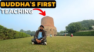 sarnath temple varanasi  sarnath buddha temple  sarnath dhamek stupa  varanasi vlog [upl. by Sylera]