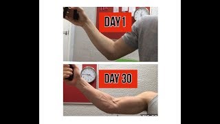 I used an Handgripper everyday for 30 days and this is what happened to my forearms [upl. by Teodorico527]