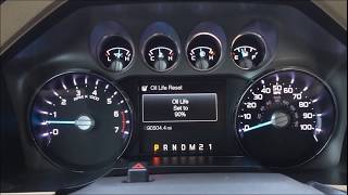 2012 Ford F250 oil change life Reset [upl. by Avrom]