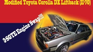 Wildly Modified Toyota Corolla DX Liftback E70 3SGTE Engine swap [upl. by Sakiv355]