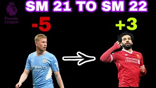 TOP 20 SM 22 PLAYERS RATING IN SM 21 Premier League EditionSm 22 beta [upl. by Einot111]