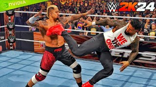 WWE 2K24  Jey Uso vs Solo Sikoa  Extreme Rules At SummerSlam 24 [upl. by Mcclenaghan461]