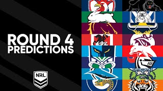 NRL Round 4 Predictions 2024 [upl. by Noiek]