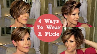 HOW TO STYLE A PIXIE CUT 4 WAYS Messy Feminine Curly Bob amp More  Dominique Sachse [upl. by Eniawd]