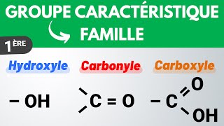 Groupes caractéristiques et familles fonctionnelles  1ère  PhysiqueChimie [upl. by Yarw]