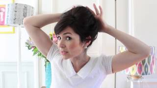 Vintage 1960s Beehive Tutorial [upl. by Maurie]