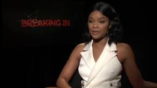 Ajiona Alexus Talks About Working With Gabrielle Union In New Film Breaking In [upl. by Anuqahs]