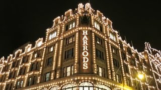 Harrods Christmas Shop Windows  lights Unveiled London [upl. by Glynis159]