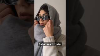 Balaclava tutorial🥶🧣❄️ tutorialbalaclavashoppingclothesaestheticvibesmusicmakeupstyle [upl. by Lief]