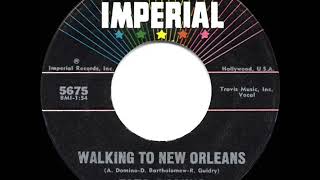 1960 HITS ARCHIVE Walking To New Orleans  Fats Domino [upl. by Edaw]