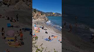 📍NERJA Spain 🇪🇦 Beach View from the Sunniest Town on Costa del Sol ☀️ travel beach summer [upl. by Eliam19]