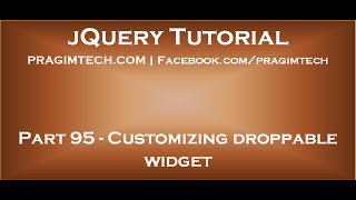 Customizing droppable widget [upl. by Robson]
