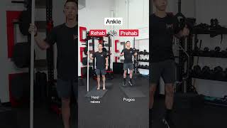 Ankle strengthening rehab vs prehab exercises [upl. by Tiram]