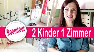 6 qm Kleines KINDERZIMMER Roomtour  DIY  Geschwister Zimmer  2 Kinder 1 Kinderzimmer😱  Rebekka [upl. by Oflunra]