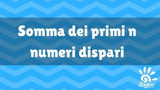 Numeri naturali  somma dei primi n numeri dispari [upl. by Varien]