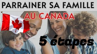 5 étapes pour parrainer sa famille au Canada [upl. by Ahseetal]