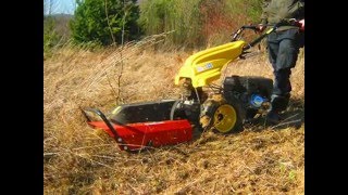 MULCHING MOWER ATACHMENT FOR WALKING TRACTOR JANSEN MGT270 [upl. by Acinnod]