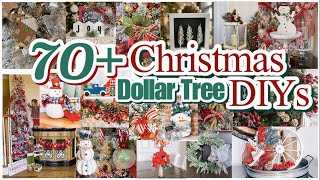 70 CHRISTMAS DIY DOLLAR TREE DECOR CRAFTS [upl. by Wendall]