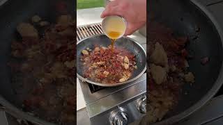 Bourbon Bacon Jam Wings  Smoked Chicken Wings cooking food shorts [upl. by Azilef]