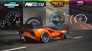 TOP SPEED in NFS Games 2024 [upl. by Trocki47]