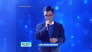 Carl Malone Montecido performs his viral song quotToo Good at Goodbyesquot  ALL OUT SUNDAY [upl. by Oznofla486]